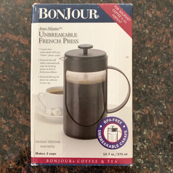 Bonjour 3cup Unbreakable French Press 